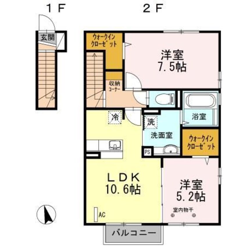 間取図 セジュールエム