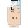 メゾンアウル 1Rの間取り