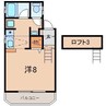 メゾンアウル 1Kの間取り