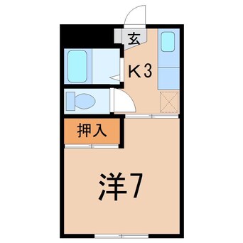 間取図 サニーコーポわかみや