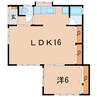 安斎貸家（松川） 1LDKの間取り