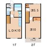 GRESコーポI 2LDKの間取り