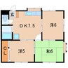 ジェネシスハイツ　ハンズ弐番館 3DKの間取り
