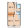 ラフィネ・カナイロ 2DKの間取り