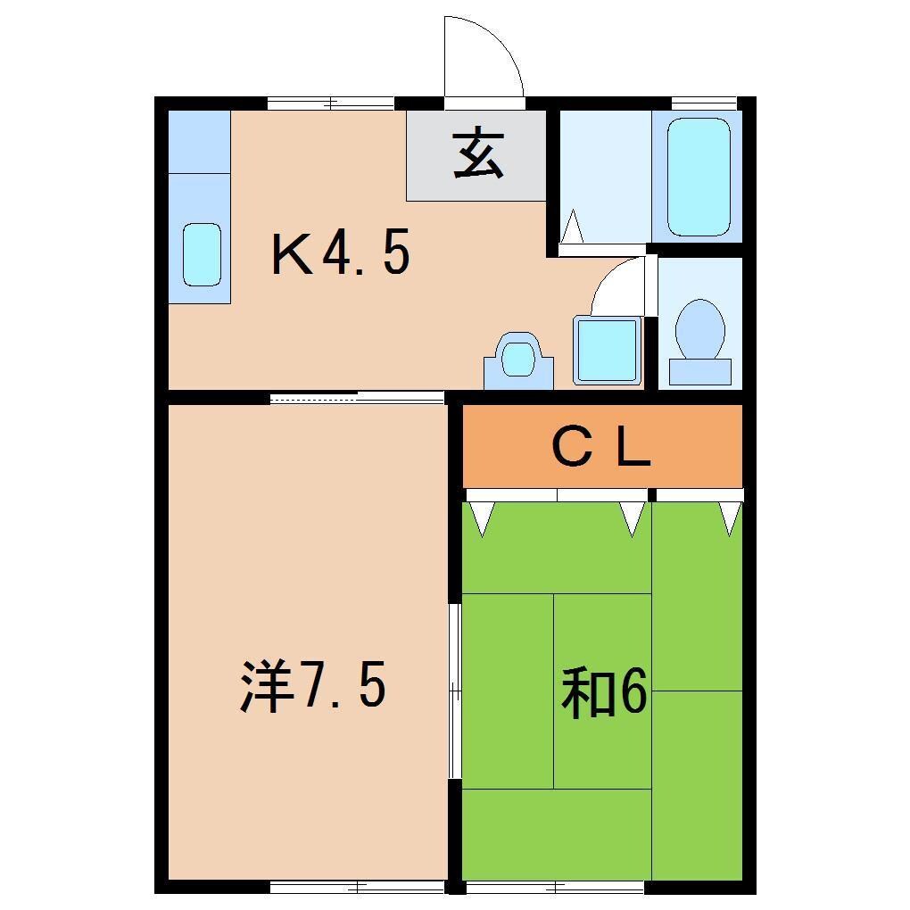 間取り図 ジェネシスハイツ　ハンズ六番館