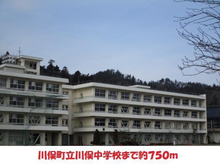 川俣町立川俣中学校(中学校/中等教育学校)まで750m ジェネシスハイツ　ハンズ六番館