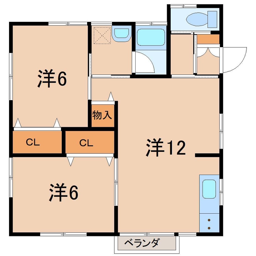 間取図 リバティベル東町III
