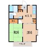 ディアスパーク 2Kの間取り