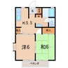 ディアスパーク 2Kの間取り