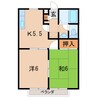 シャトレ本宮 2Kの間取り