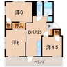 半沢マンション 3DKの間取り