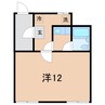 リバーウッド 1Kの間取り