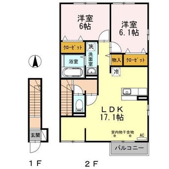 間取図 D-Room安達駅前