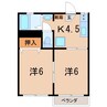 レジデンスエクセル 2Kの間取り