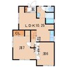 菅野アパート(大久保) 2LDKの間取り