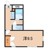 キャッツ21 1Kの間取り