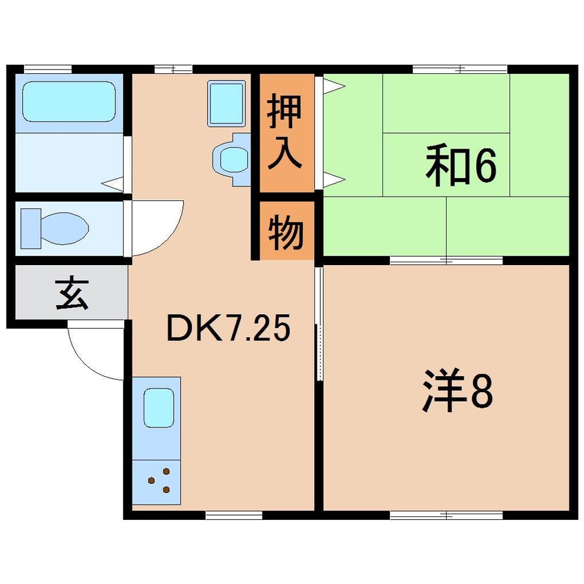 間取図 ジェネシスハイツハンズ八番館