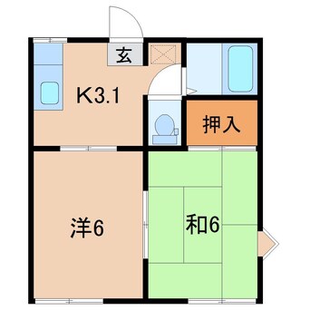 間取図 メゾンローズＡ