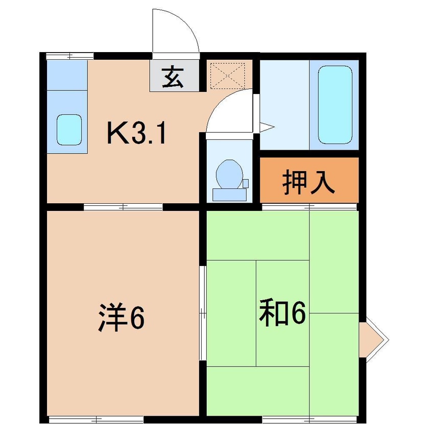 間取図 メゾンローズＡ