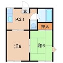 メゾンローズＡの間取図