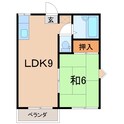 メゾンローズＡの間取図