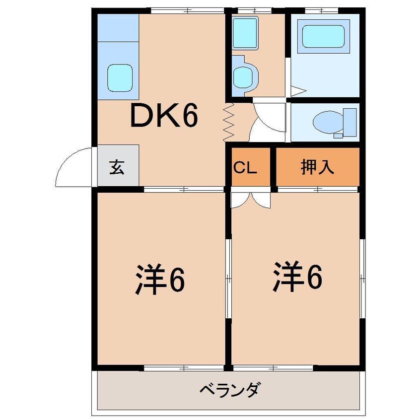 間取図 近江内コーポ