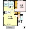 クリスタルハイツA 1LDKの間取り