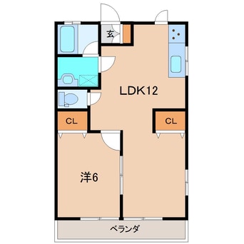 間取図 コーポクリスタルI