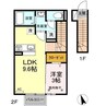 D-roomイシカワA 1LDKの間取り