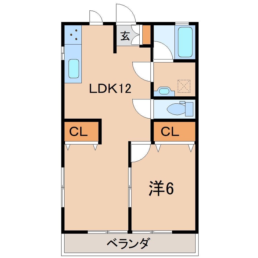 間取図 コーポクリスタルII
