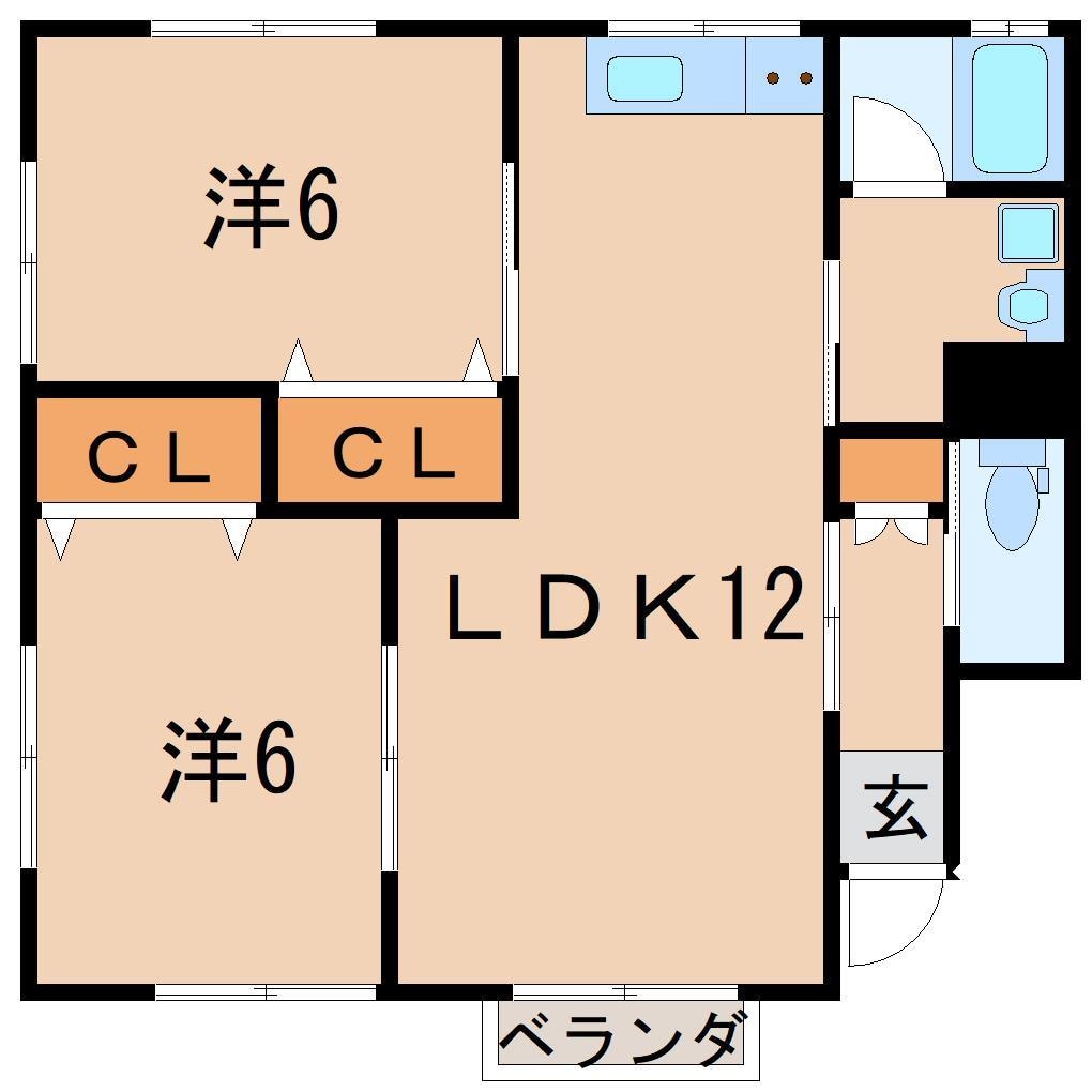 間取り図 リバティベル東町II