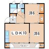 昭和コーポ 2LDKの間取り