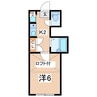パレス郡山 1Kの間取り