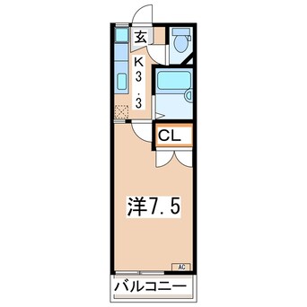 間取図 タウンズ安積