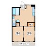 東北本線/郡山駅 徒歩14分 4階 築44年 2DKの間取り