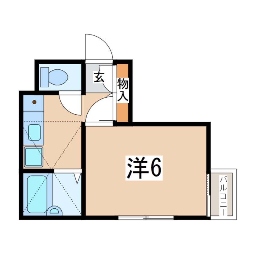 間取図 東北本線/郡山駅 徒歩15分 2階 築37年