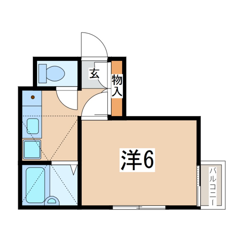 間取図 東北本線/郡山駅 徒歩15分 2階 築37年