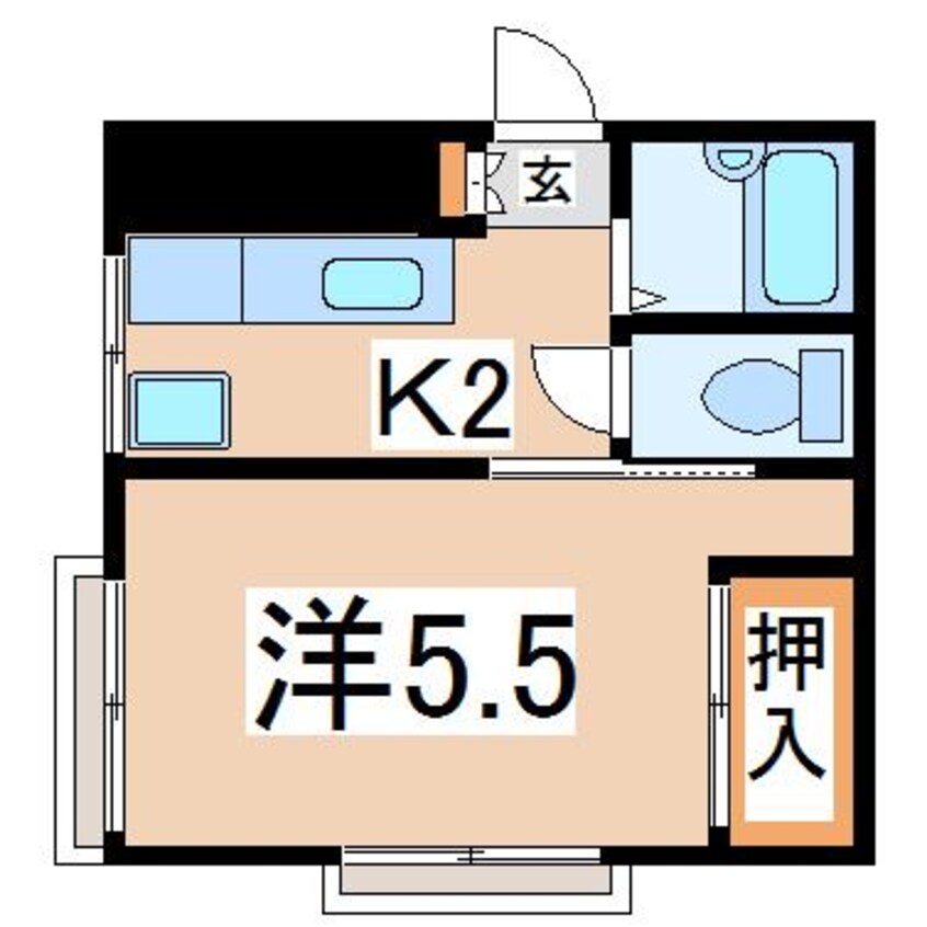 間取図 東北本線/郡山駅 徒歩11分 3階 築30年