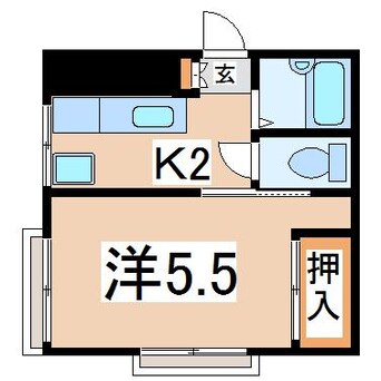 間取図 東北本線/郡山駅 徒歩11分 3階 築30年