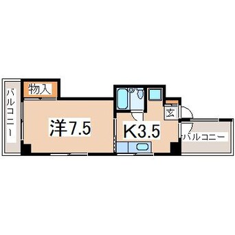 間取図 東北本線/郡山駅 徒歩12分 5階 築37年