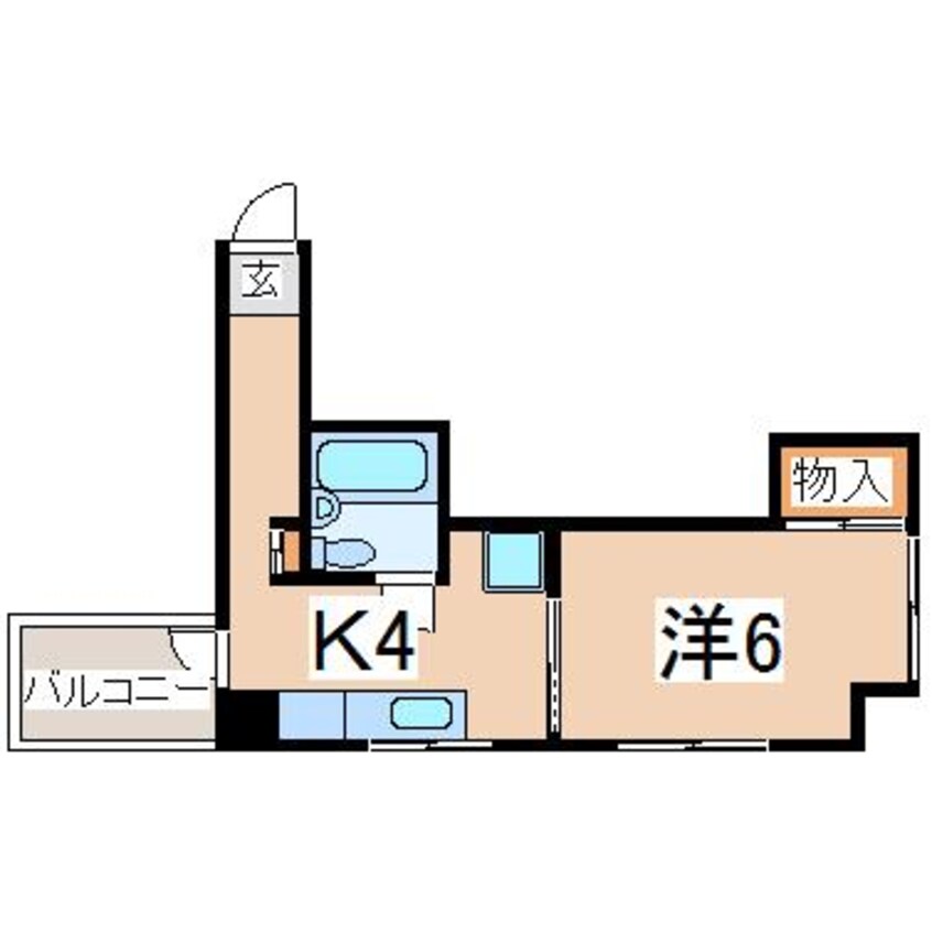 間取図 東北本線/郡山駅 徒歩12分 5階 築37年