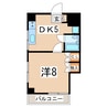 東北本線/郡山駅 徒歩12分 7階 築38年 1DKの間取り