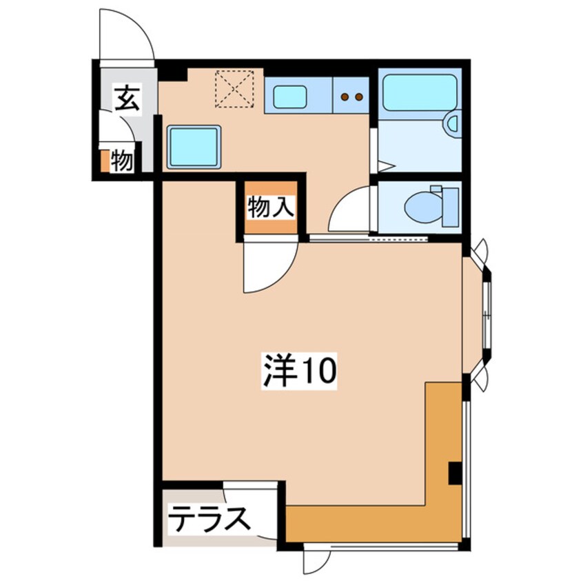 間取図 東北新幹線（東北地方）/郡山駅 バス14分第一中学校南下車:停歩2分 1階 築34年