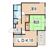 東北本線/郡山駅 徒歩12分 1階 築33年 2LDKの間取り