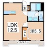 東北本線/郡山駅 徒歩7分 7階 築45年 1LDKの間取り