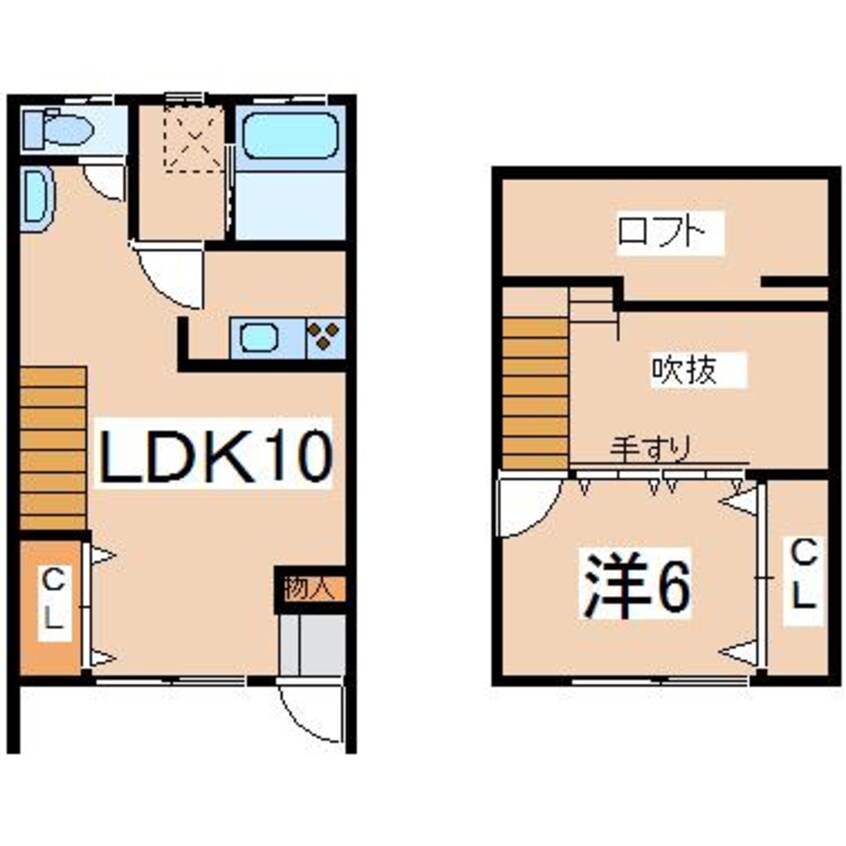 間取図 東北新幹線（東北地方）/郡山駅 バス30分新蟻塚下車:停歩3分 1-2階 築21年