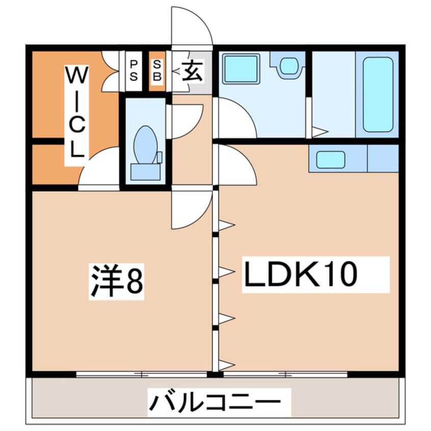 間取図 東北新幹線（東北地方）/郡山駅 バス20分桑野三丁目下車:停歩4分 1階 築51年