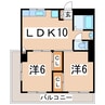 東北本線/郡山駅 徒歩14分 5階 築49年 2LDKの間取り