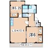 東北新幹線（東北地方）/郡山駅 バス:10分:停歩2分 2階 築37年 2LDKの間取り