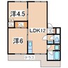 東北本線/郡山駅 徒歩18分 1階 築35年 2LDKの間取り